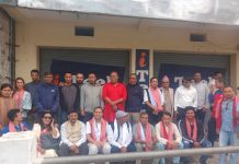 कांग्रेसको युवा संकल्प यात्रा टोली चन्द्रनिगाहपुरमा आइपुग्यो